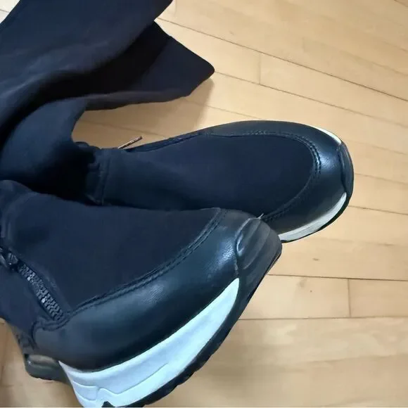 Ash Limited Thigh High Trainer Boots in Black 6 - Picture 8 of 15